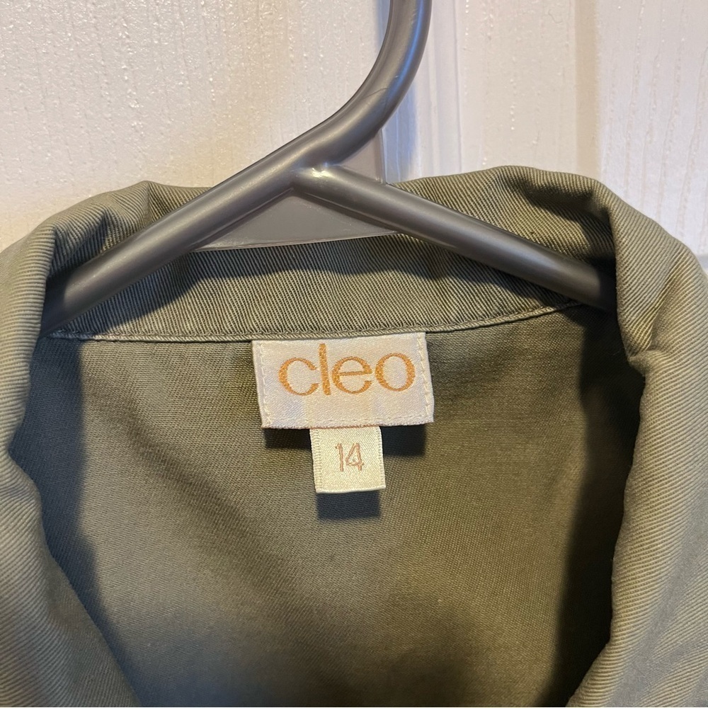 3/30$💥 Cleo vest denim green top Women XL sleeveless summer shirt cami tank - Picture 2 of 4